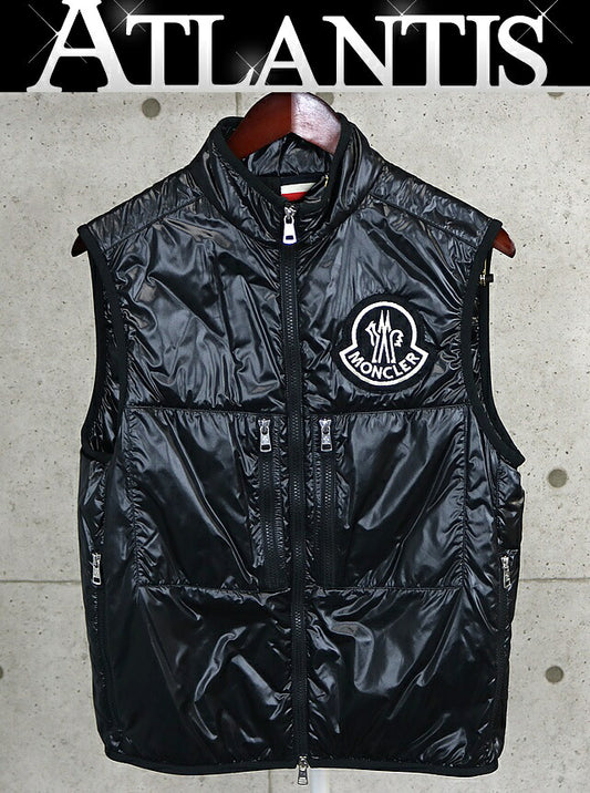 MONCLER Fournier Gilet Light Down Vest Black Size 2
