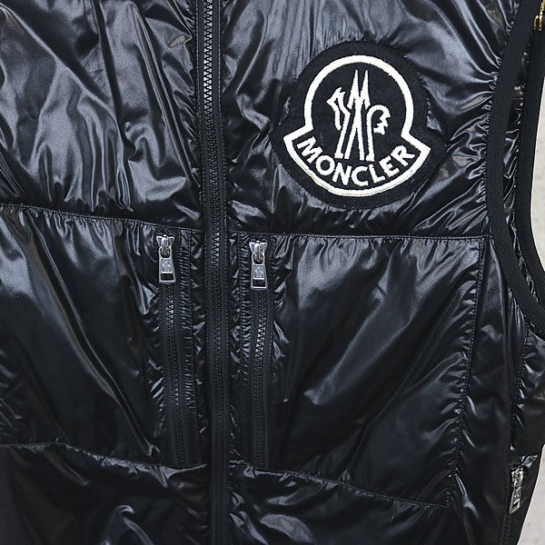 MONCLER Fournier Gilet Light Down Vest Black Size 2