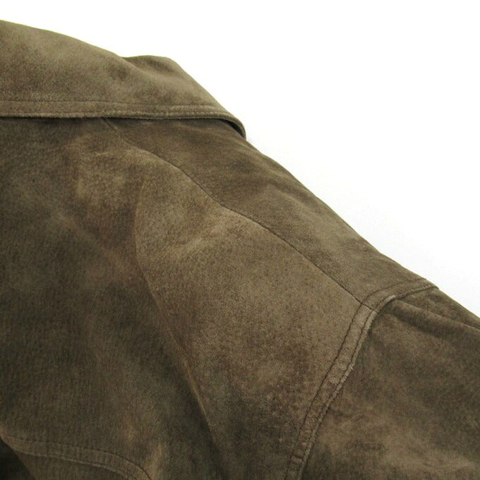CIRO CITTERIO Suede Leather Jacket Brown Size M