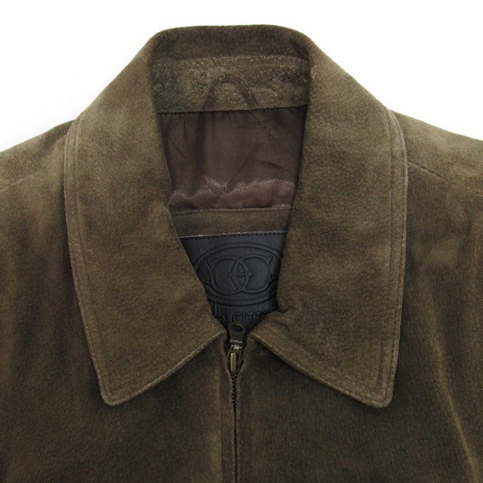 CIRO CITTERIO Suede Leather Jacket Brown Size M