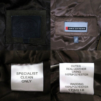 CIRO CITTERIO Suede Leather Jacket Brown Size M