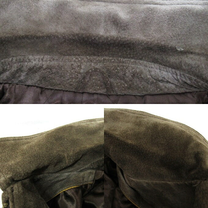 CIRO CITTERIO Suede Leather Jacket Brown Size M