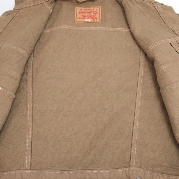 LEVI'S x Stussy 2nd Dyed Jacquard Jacket Brown Size S