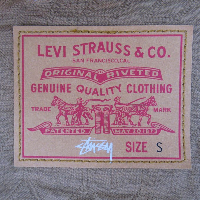 LEVI'S x Stussy 2nd Dyed Jacquard Jacket Brown Size S