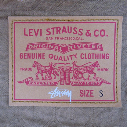 LEVI'S x Stussy 2nd Dyed Jacquard Jacket Brown Size S