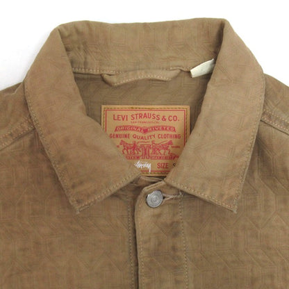 LEVI'S x Stussy 2nd Dyed Jacquard Jacket Brown Size S