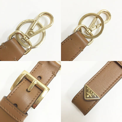 PRADA Saffiano Triangle Logo Keyring Size ONE SIZE