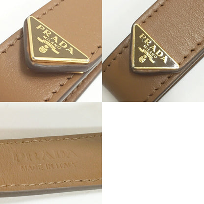 PRADA Saffiano Triangle Logo Keyring Size ONE SIZE