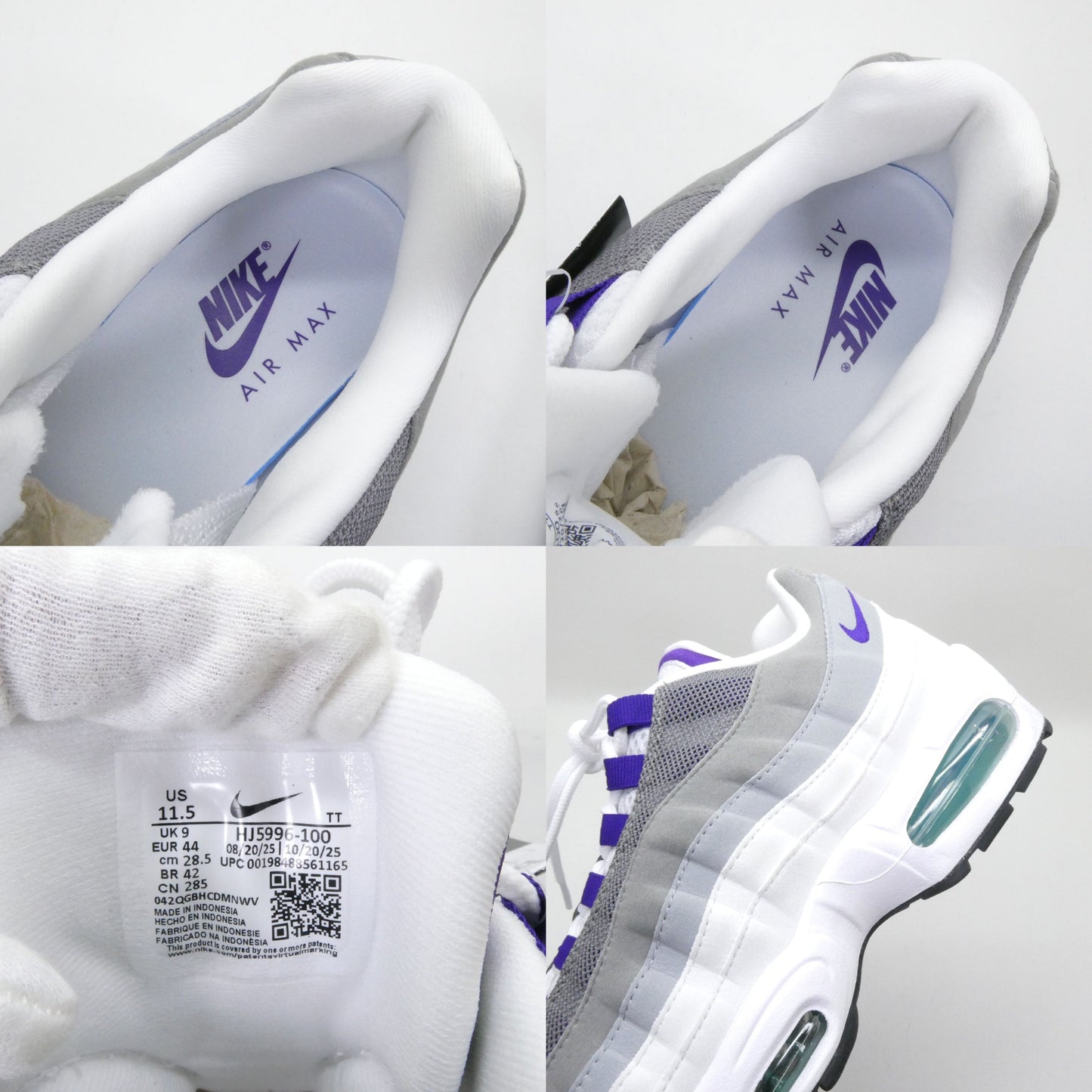 NIKE WMNS Air Max 95 Big Bubble Grape Sneakers