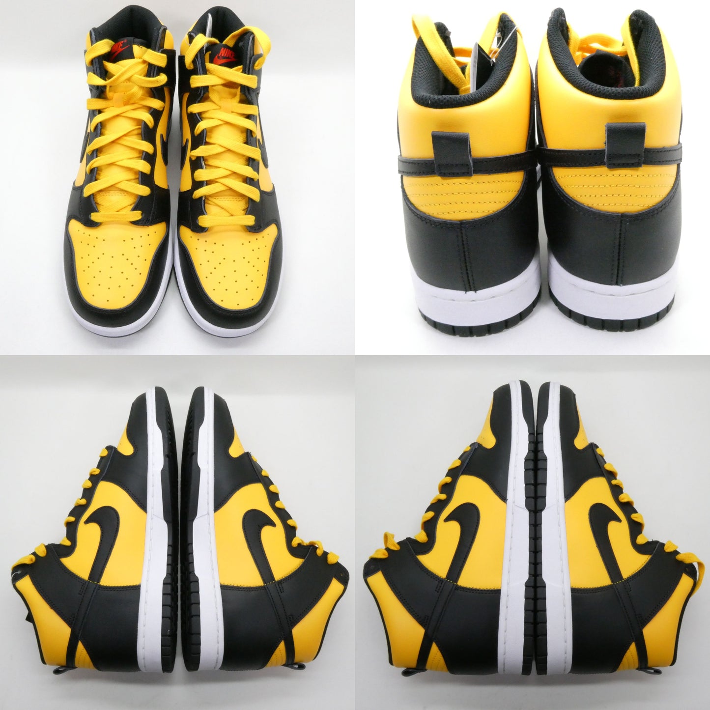 NIKE Dunk Hi Retro Yellow Black White Sneakers