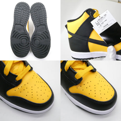 NIKE Dunk Hi Retro Yellow Black White Sneakers