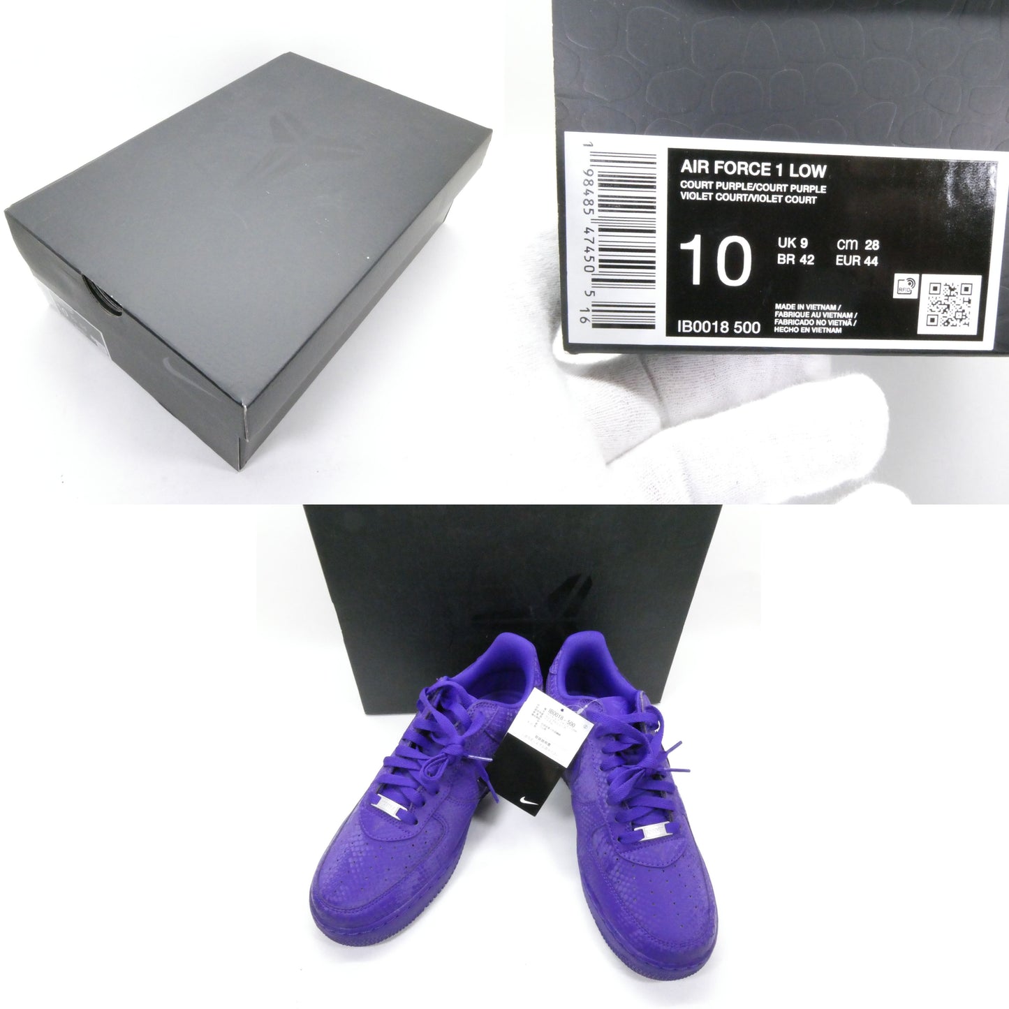 NIKE x Kobe Bryant Air Force 1 Low "Court Purple" Sneakers