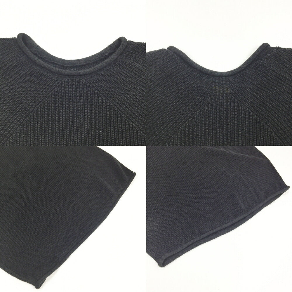 BATONER Washed High Count Linen Roll Neck Knit Size 1