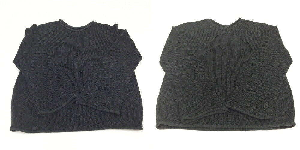 BATONER Washed High Count Linen Roll Neck Knit Size 1