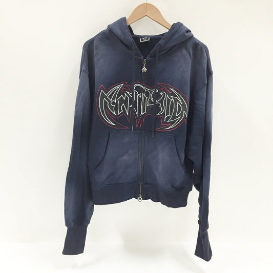 ANTIMID Zip Hoodie Navy Size S