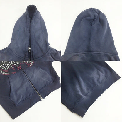 ANTIMID Zip Hoodie Navy Size S
