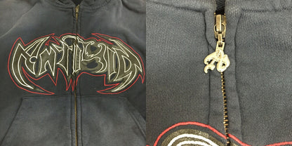 ANTIMID Zip Hoodie Navy Size S