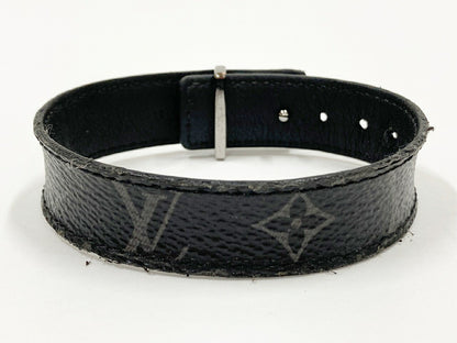 LOUIS VUITTON LV Slim Black Bracelet Size ONE SIZE