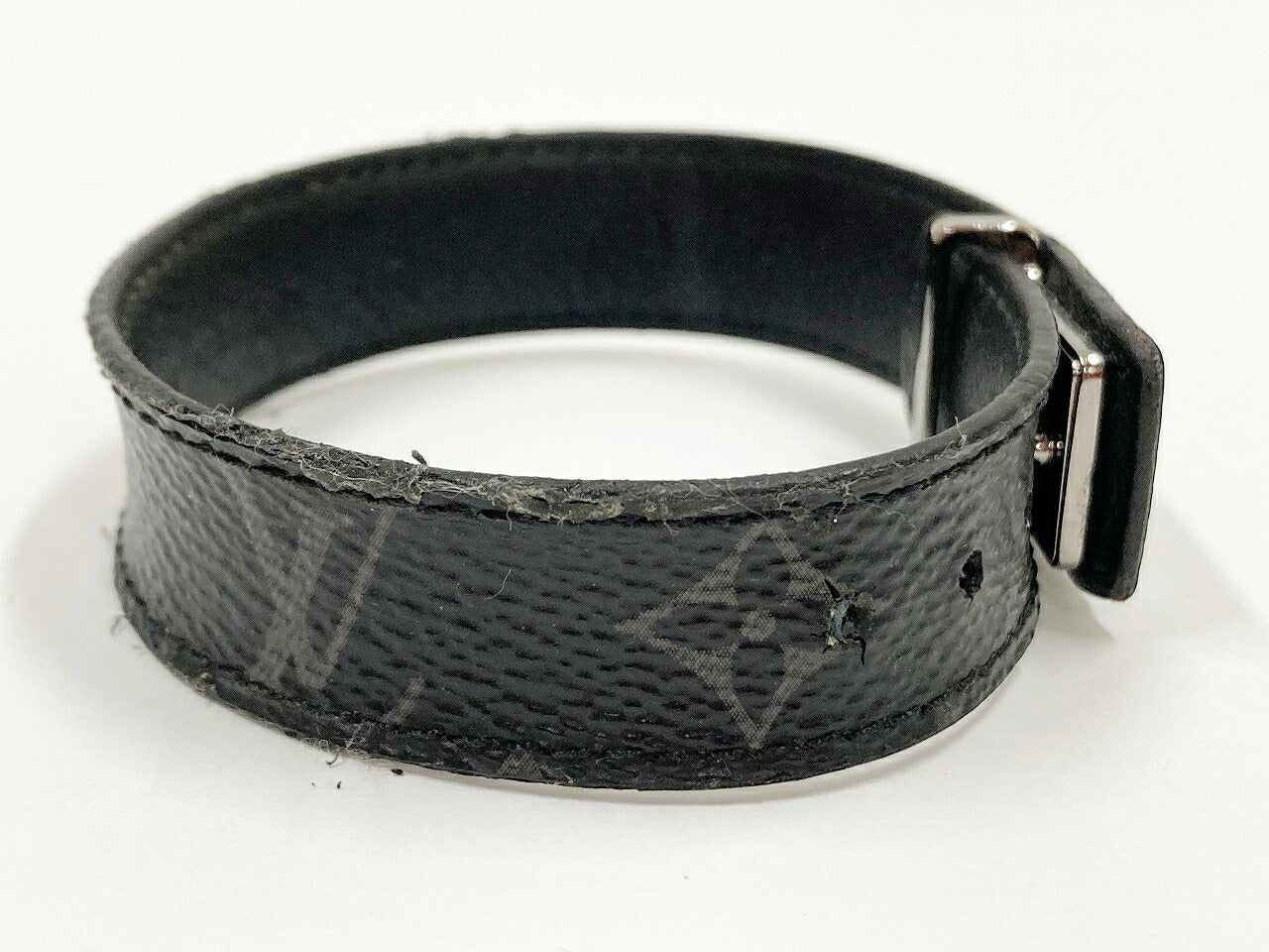 LOUIS VUITTON LV Slim Black Bracelet Size ONE SIZE
