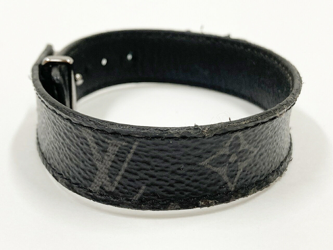 LOUIS VUITTON LV Slim Black Bracelet Size ONE SIZE