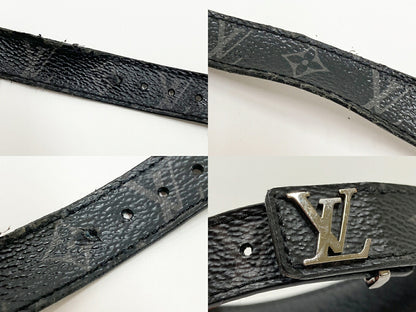 LOUIS VUITTON LV Slim Black Bracelet Size ONE SIZE