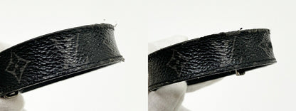 LOUIS VUITTON LV Slim Black Bracelet Size ONE SIZE