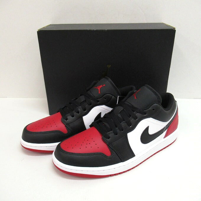NIKE AIR JORDAN 1 Low "Bred Toe" Sneakers Size 27cm