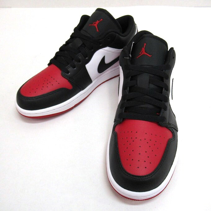 NIKE AIR JORDAN 1 Low "Bred Toe" Sneakers Size 27cm