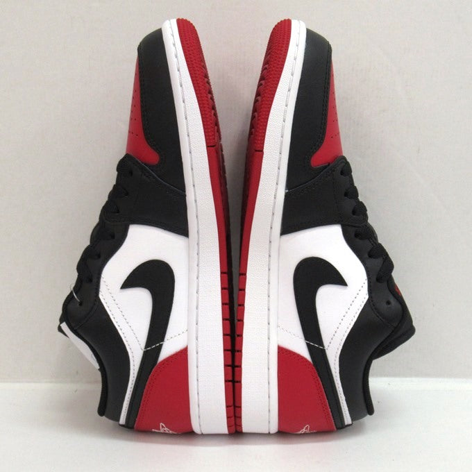 NIKE AIR JORDAN 1 Low "Bred Toe" Sneakers Size 27cm
