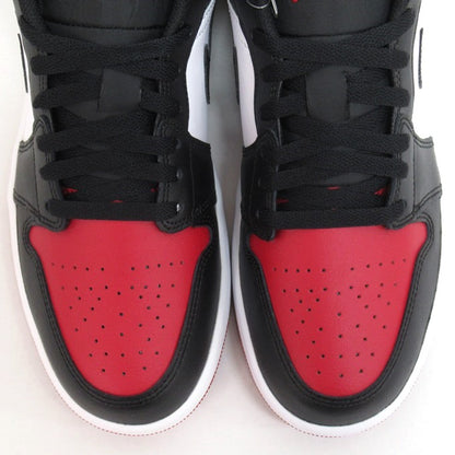 NIKE AIR JORDAN 1 Low "Bred Toe" Sneakers Size 27cm