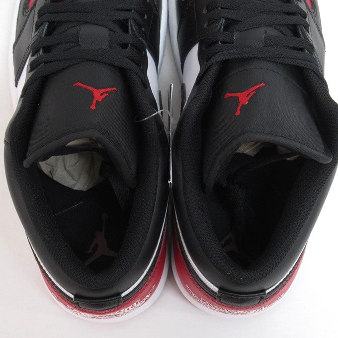 NIKE AIR JORDAN 1 Low "Bred Toe" Sneakers Size 27cm