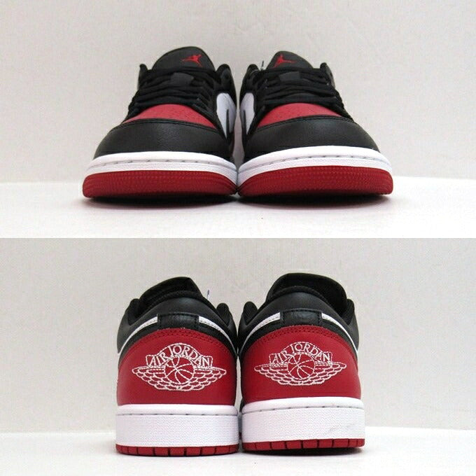 NIKE AIR JORDAN 1 Low "Bred Toe" Sneakers Size 27cm