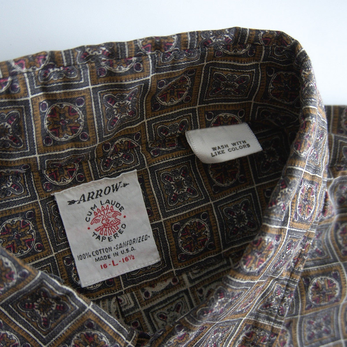 Arrow 60S Back-collar button-down Shirt Size L