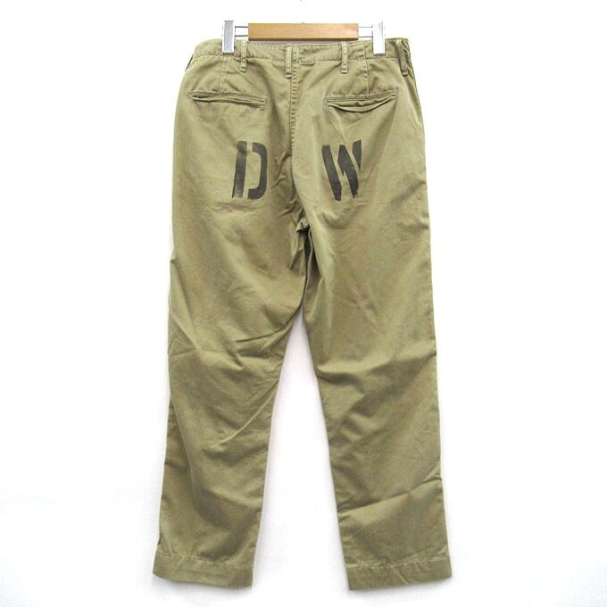 DUBBLE WORKS Military Chino Pants Beige Size 32
