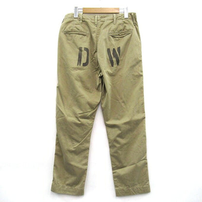 DUBBLE WORKS Military Chino Pants Beige Size 32