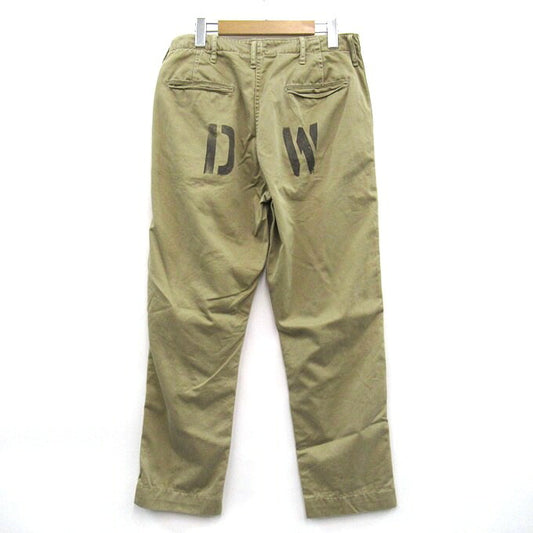 DUBBLE WORKS Military Chino Pants Beige Size 32
