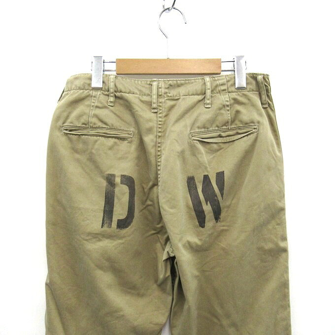 DUBBLE WORKS Military Chino Pants Beige Size 32
