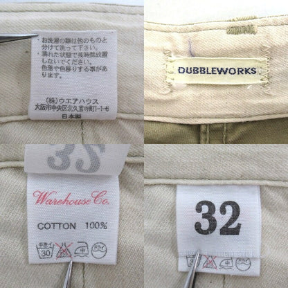 DUBBLE WORKS Military Chino Pants Beige Size 32