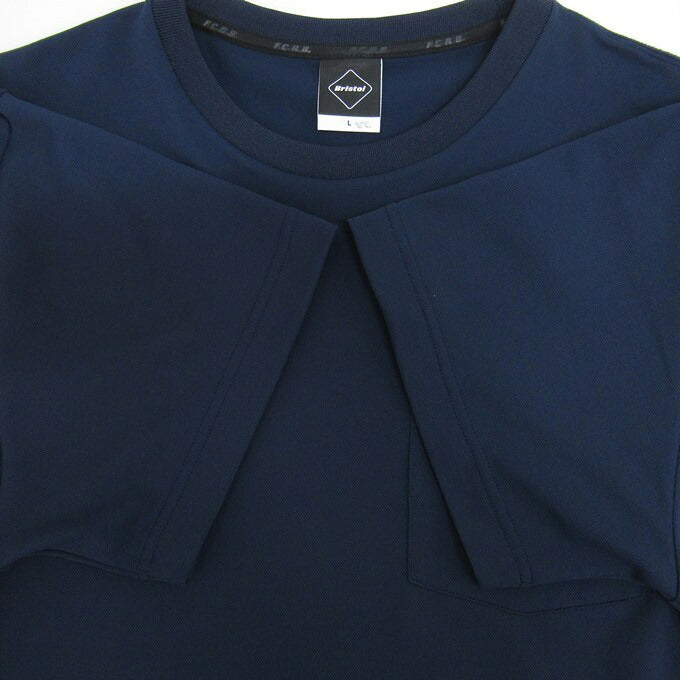 F.C.R.B. Emblem Pocket Navy T-Shirt Size L