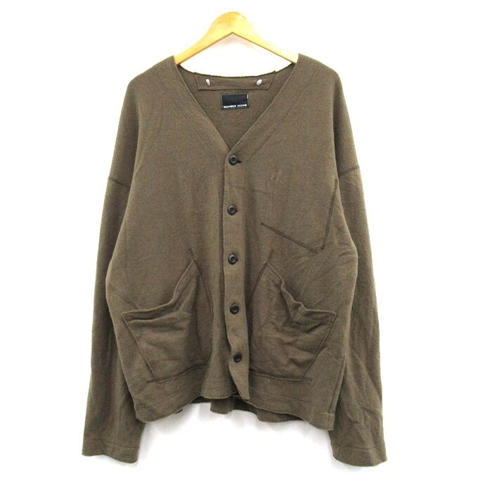 NUMBER (N)INE Shrink Wool Liner Loose Cardigan Size 4