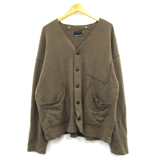 NUMBER (N)INE Shrink Wool Liner Loose Cardigan Size 4