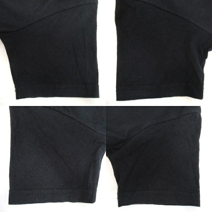 BALENCIAGA Rainbow Embroidered BB T-Shirt Black Size XS