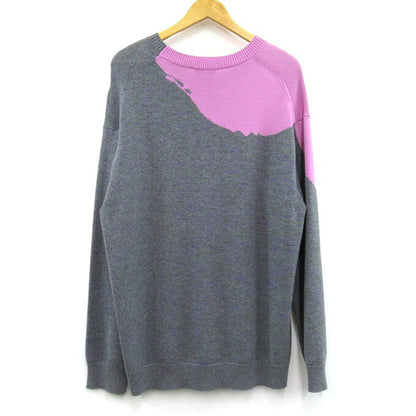 KENZO 22SS Tribute Jacquard Wool Sweater Gray Size L