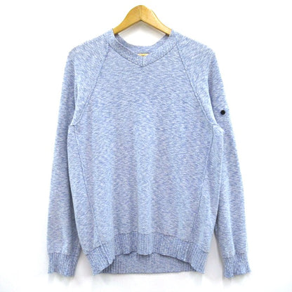 STONE ISLAND 19SS Cotton Knit Crewneck Sweater Blue Size L