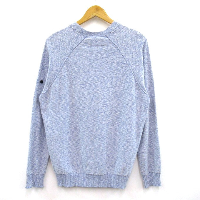 STONE ISLAND 19SS Cotton Knit Crewneck Sweater Blue Size L