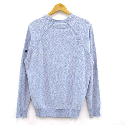 STONE ISLAND 19SS Cotton Knit Crewneck Sweater Blue Size L