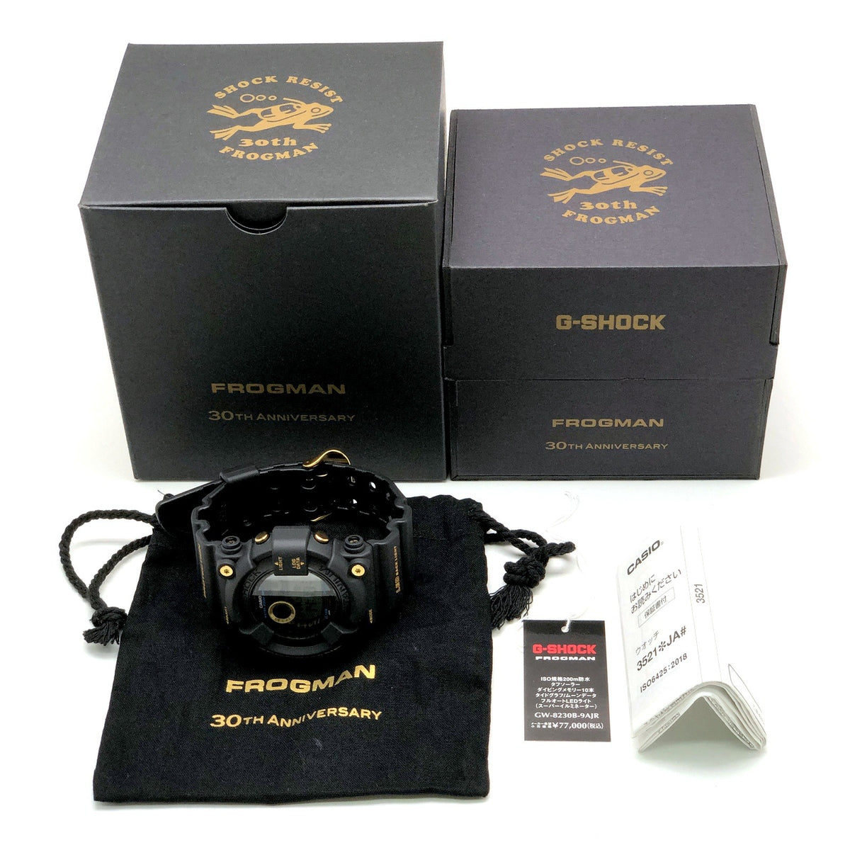 Casio A FROGMAN 30th ANNIVERSARY Black Watch Size ONE SIZE