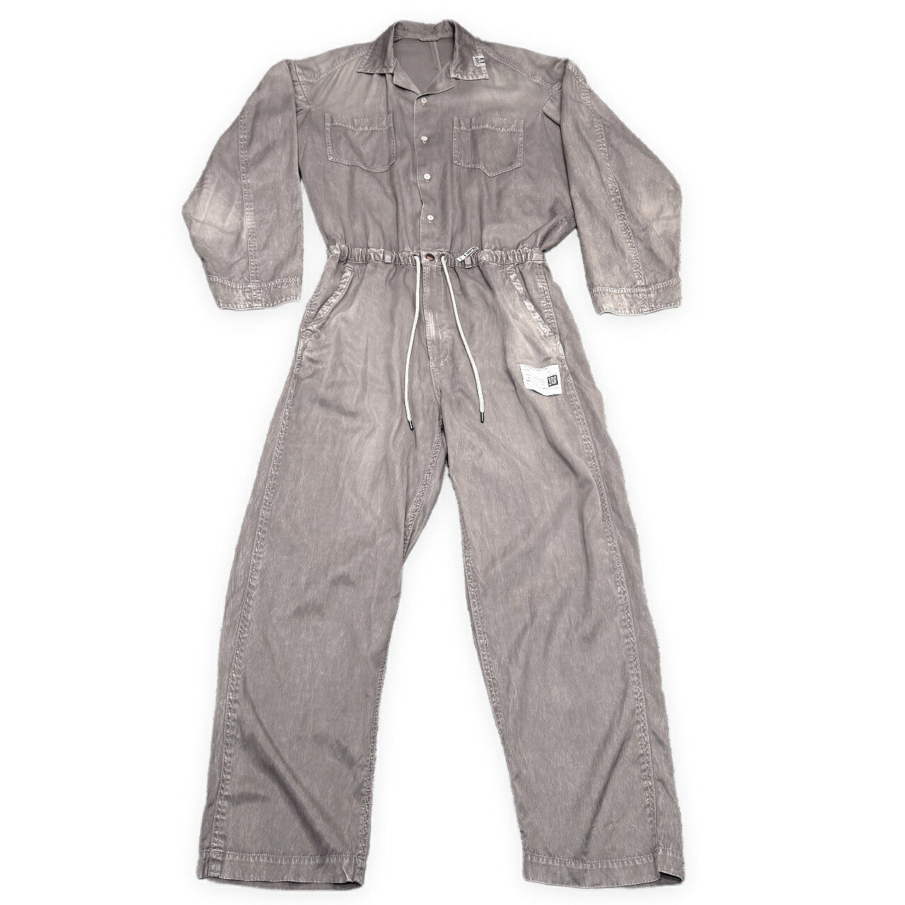 Maison MIHARA YASUHIRO MMY Aged Rayon Jumpsuit Gray Size 46