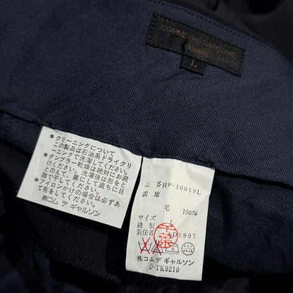 COMME des GARCONS HOMME 98SS Wool Trousers Blue Size L