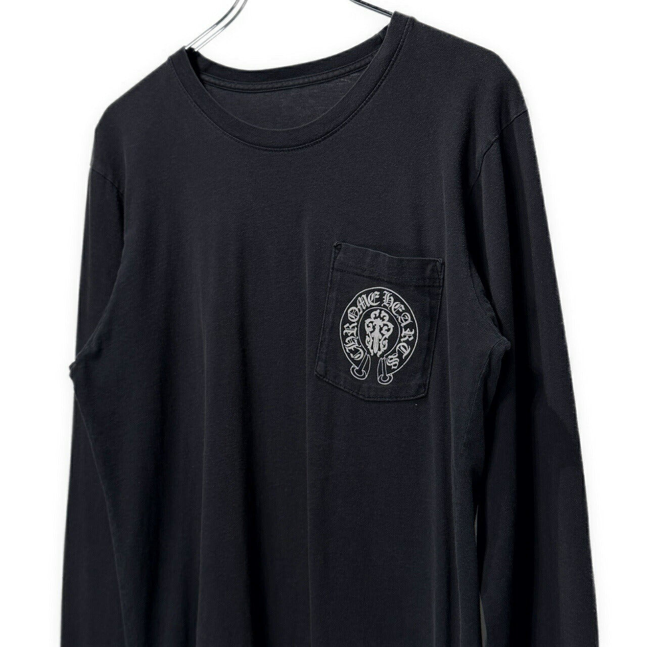 CHROME HEARTS Flag Back Print T-Shirt Black Size M